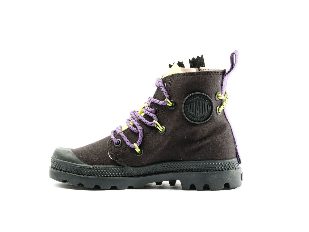 Botas Palladium PAMPA LACE IT Niños Negras | Costa Rica-08279